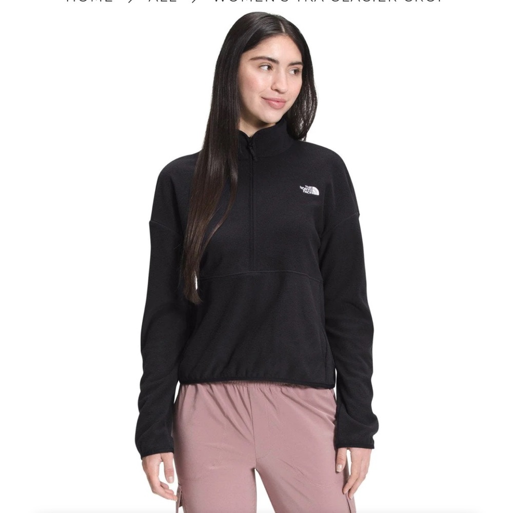 The North Face Quarter Zip Fleece Jacket. Size M